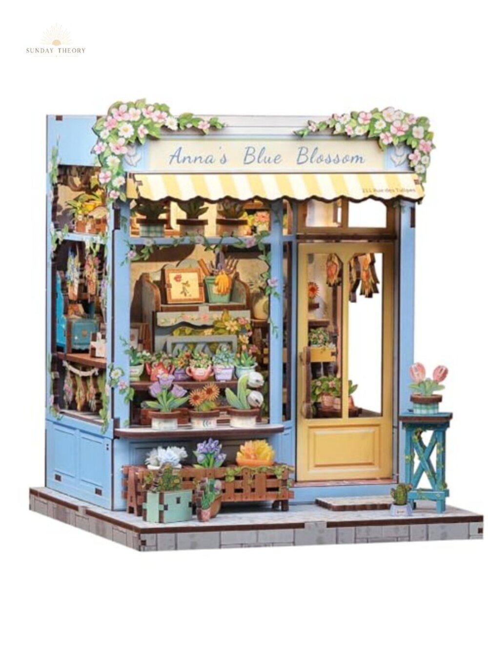 Adult 3D Wood Puzzle Book Nook Kit Miniature House DIY Craft Bookshelf Décor